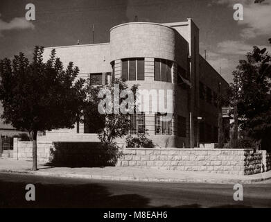 1943 - Jerusalem, Palästina (Israel) - moderne Architektur, neue Gebäude Stockfoto