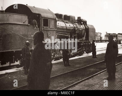 1940 Syriens - das Taurus Express Zug, der Europäischen Flüchtlinge über die Grenze nach Syrien Türkei gebracht während des Zweiten Weltkrieges Stockfoto