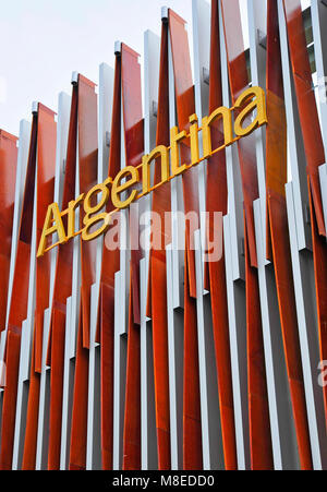 Argentinien Pavillon auf der Weltausstellung Expo 2010 in Shanghai, China. Stockfoto