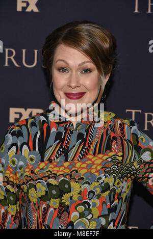 New York, USA. 15. März, 2018. Amber Nash besucht die 2018 FX jährliche All-Star-Party an der SVA Theater am 15. März 2018 in New York City. Credit: Erik Pendzich/Alamy leben Nachrichten Stockfoto