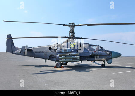 Russischen Kampfhubschrauber Ka-52 Alligator Stockfoto