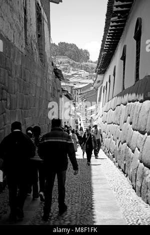 Straßen von Cuzco Stockfoto