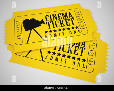 Kino-tickets Stockfoto