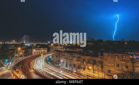 Monsun in Kolkata Stockfoto