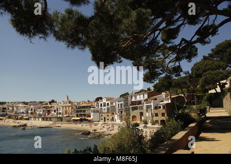 CALELLA Girona, Katalonien Stockfoto