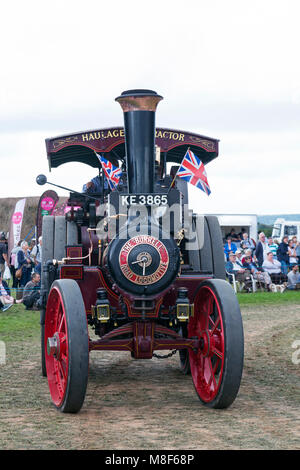 Die 1914 Burrell Zugmaschine 'Duke von Kient' an der 2017 Norton Fitzwarren Steam Rally, Somerset, England, Großbritannien Stockfoto