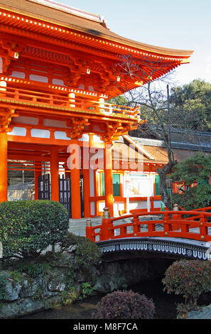 - Kamigamo jinja Shinto Schrein, Kyoto, Honshu, Japan Stockfoto