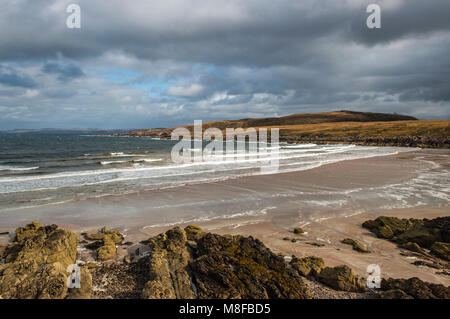 Achnahaird Beach auf der Halbinsel Coigach, North West Schottland Stockfoto