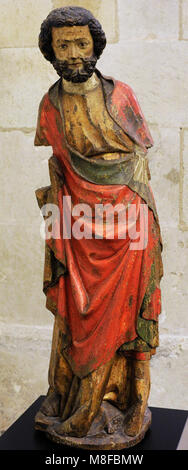 Der heilige Petrus. Köln, C. 1315-1320. Nussbaum, polychrome. Schnütgen Museum. Köln, Deutschland. Stockfoto