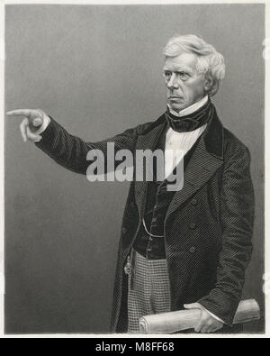 Antike c 1850 Gravieren, Lord Brougham. Henry Peter Brougham, 1. Baron Brougham und Vaux (1778-1868) war ein britischer Staatsmann, wurde Herr Bundeskanzler von Großbritannien. Quelle: ORIGINAL GRAVUR Stockfoto