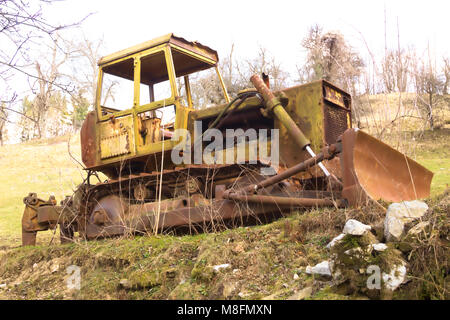 Alte rostige Digger Stockfoto