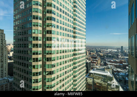 Brookfield Place North Tower in Toronto downtown, Bay Street Bankenviertel, gesehen von den Südturm. Stockfoto