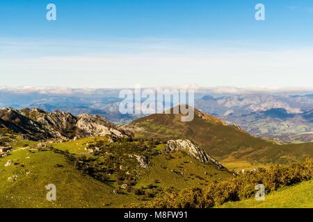 Der Gletscher, Berge und Seen von Covadonga Spanien in der nördlichen Provinz Asturien. Stockfoto