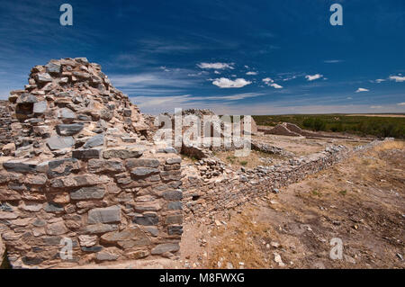 Gran Quivira Ruinen am Salinas Pueblo Missionen National Monument, New Mexico, USA Stockfoto