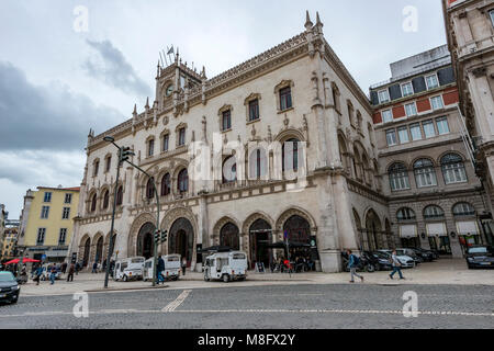 Bahnhof Rossio, Lissabon, Portugal Stockfoto