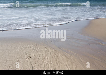 Endlose Leere Sandstrand an der Ostsee in der Nähe von Leba Sanddünen in Polen Stockfoto