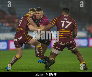 15. März 2018, John Smiths Stadion, Huddersfield, England; Betfred Super League Rugby, Huddersfield Riesen versus Rumpf KR; Rumpf Kr Robbie Mulhern Stockfoto