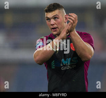 15. März 2018, John Smiths Stadion, Huddersfield, England; Betfred Super League Rugby, Huddersfield Riesen versus Rumpf KR; Rumpf Kr Robbie Mulhern Stockfoto