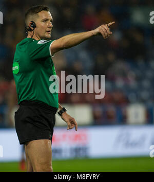 15. März 2018, John Smiths Stadion, Huddersfield, England; Betfred Super League Rugby, Huddersfield Riesen versus Rumpf KR; James Kind geben für ein Stockfoto