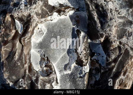 Close up Zusammenfassung eines Flint stone Stockfoto