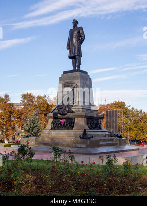 Sewastopol, Russland - November 14, 2015: Ein Denkmal für Admiral Nakhimov in Sewastopol, Krim Stockfoto