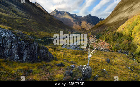 Herbst im Glen Sheil, Schottland Stockfoto