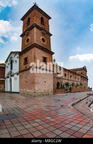 Religiösen Komplex durch die franziskanische Gemeinschaft von Santiago de Cali verwaltet, in Kolumbien. Es wurde zwischen dem achtzehnten und neunzehnten Jahrhundert i Stockfoto