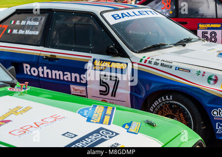 SAN MARINO - OTT 21, 2017: Audi Quattro A2 1983 in alten Rennwagen Rallye historische Rennen Stockfoto