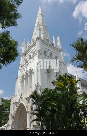 St. Andrew's Cathedral, Coleman Street, Civic District, Singapur Insel (Pulau Ujong), Singapur Stockfoto