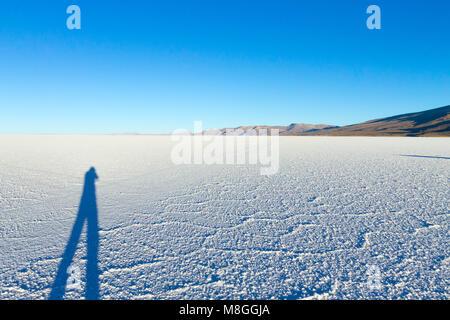 Salar de Uyuni, Bolivien. Der grösste Salzsee der Welt. Bolivianischen Landschaft Stockfoto