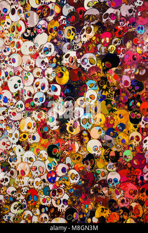 Ausstellung der Werke von Takashi Murakami, Garage Museum, Januar 6, 2018, Russland Moskau Stockfoto