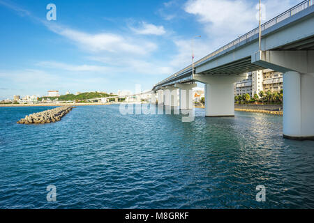 Tomari Port in Naha, Okinawa, Japan. Stockfoto