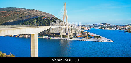 Franjo Tudman Brücke in Dubrovnik Kroatien Stockfoto