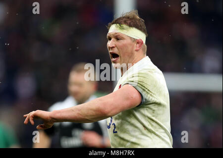 England's Dylan Hartley während der NatWest 6 Nations Spiel im Twickenham Stadium, London. Stockfoto