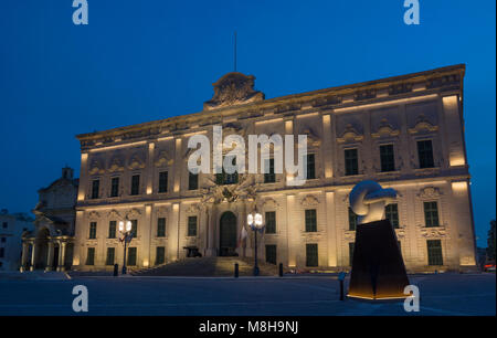 Auberge Castille Valletta Malta Stockfoto