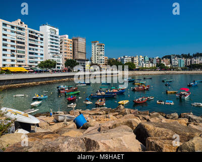 Stanley, Hong Kong, eine Stadt am Meer und touristische Attraktion an der Stanley Bay auf der Südseite von Hong Kong Island Stockfoto