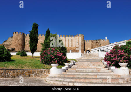 Das Schloss von Estremoz. Alentejo, Portugal Stockfoto