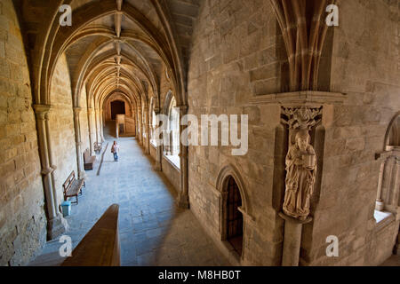 Kreuzgang der Se Catedral (Motherchurch), ein UNESCO-Weltkulturerbe. Evora, Portugal Stockfoto