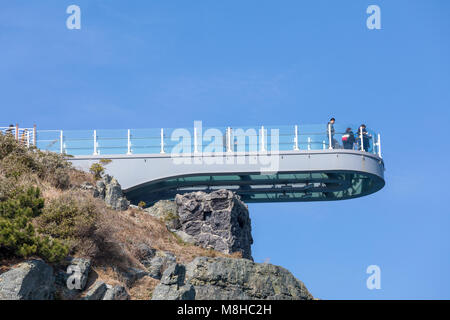 Busan, Südkorea - 14. März 2018: oryukdo Sky Walk in Busan city Stockfoto
