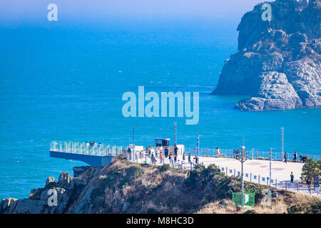 Busan, Südkorea - 14. März 2018: oryukdo Sky Walk in Busan city Stockfoto