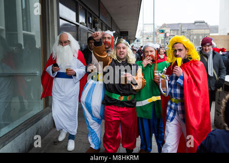 6 Nationen Rugby 2018 Wales vs Frankreich im Millennium Stadium in der walisischen Hauptstadt Cardiff Stockfoto