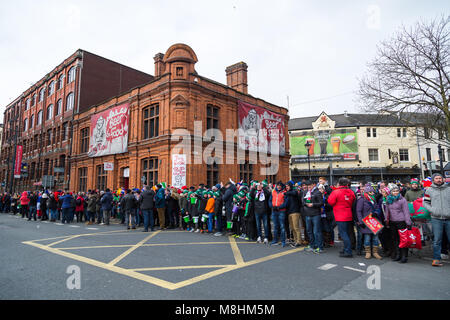 6 Nationen Rugby 2018 Wales vs Frankreich im Millennium Stadium in der walisischen Hauptstadt Cardiff Stockfoto