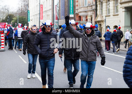 6 Nationen Rugby 2018 Wales vs Frankreich im Millennium Stadium in der walisischen Hauptstadt Cardiff Stockfoto