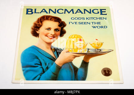 Blancmange Götter Küche, die ich gesehen habe das Wort 12 Zoll single Stockfoto