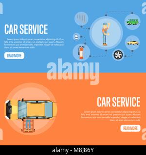 Auto-Service-Abbildung Stock Vektor