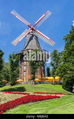 Historische Windmühle im Zentrum von Bremen, Deutschland Stockfoto
