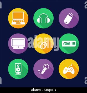 Computer Icons flache Design Kreis Stock Vektor