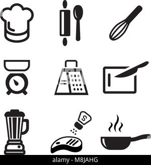Kochen Symbole Stock Vektor