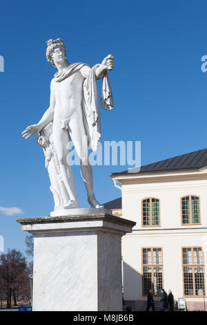 Apollo di Belvedere Statue, Schloss Drottningholm (Stockholm, Schweden) Stockfoto