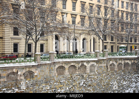 Wien, Österreich. Februar 2, 2017. Blick auf typische Gebäude von Wien. Stockfoto